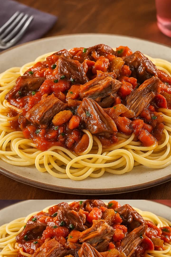 Spaghetti viande